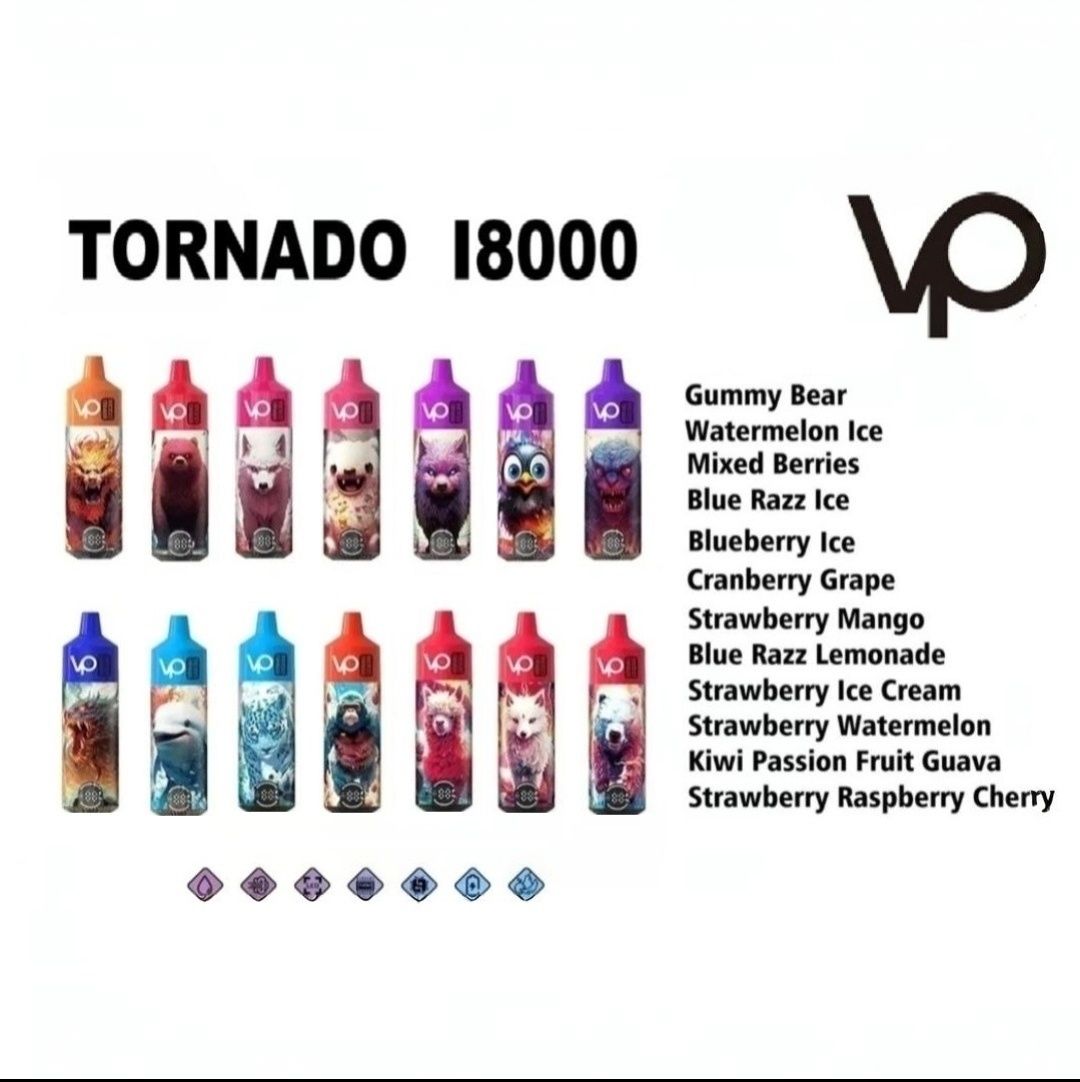 Vape TORNADO 18000 pufuri - USB.C