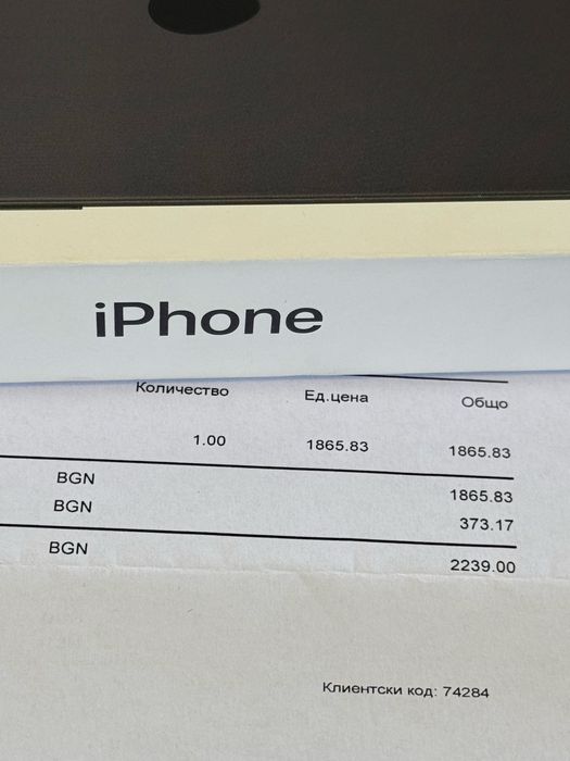 КАТО НОВ 128GB iPhone 16 Plus + iStyle Гаранция 2027г. Black