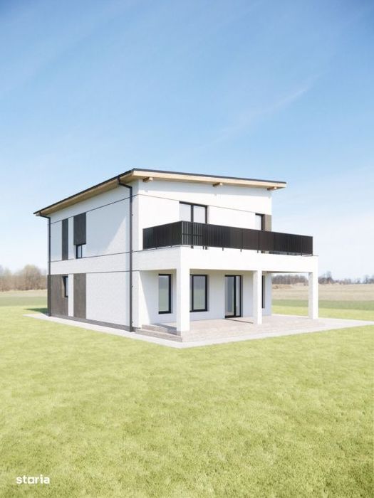 Casa individuala la rosu – 118 mp utili, teren 420 mp, drum privat s