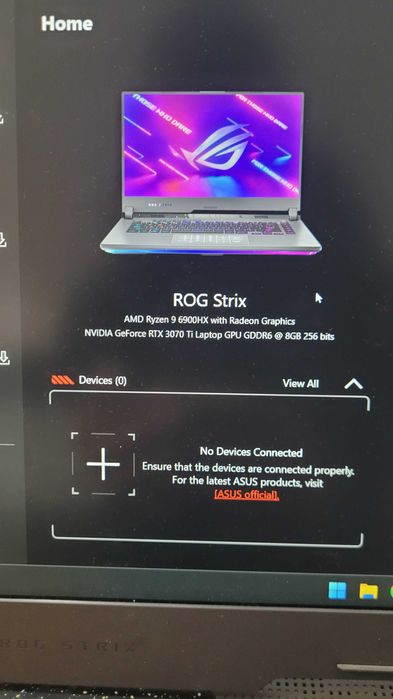 Laptop Asus Rog Strix G15 RTX 3070TI Ryzen 9 32Gb 1TB SSD 240Hz