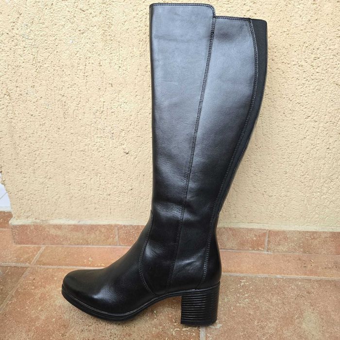 Cizme de piele inalte Dasha