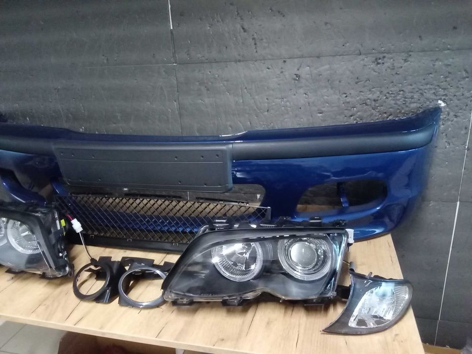 Bara fata Albastru A07 M-LOOK + Faruri + semnalizare BMW E46 facelift