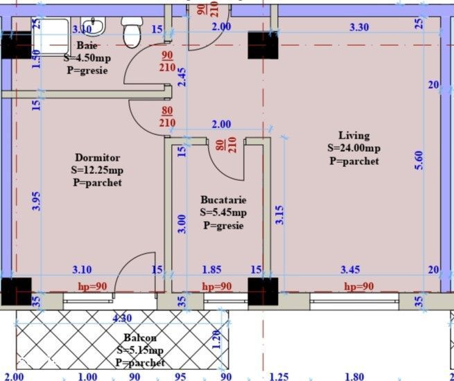 Apartament nou cu 2 camere, Bucium aproape de Palas Family Market