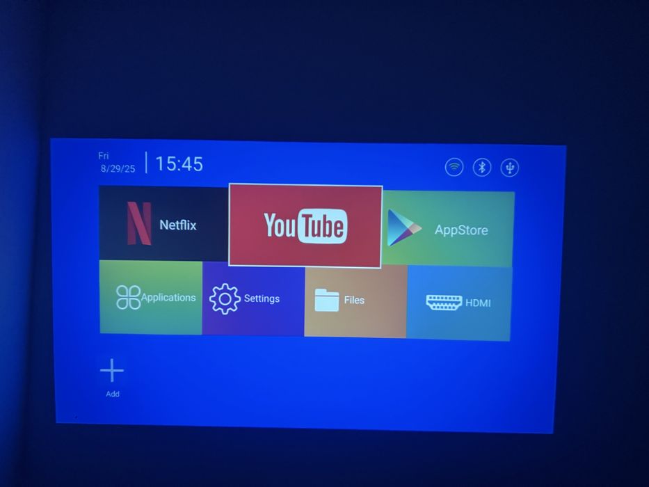 Proiector portabil SMART, HY320, Android, wifi, 4k, negru, nou, full!