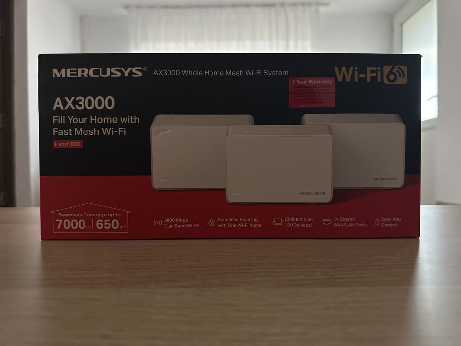Sistem Wi-Fi Mesh MERCUSYS Halo H80X AX3000
