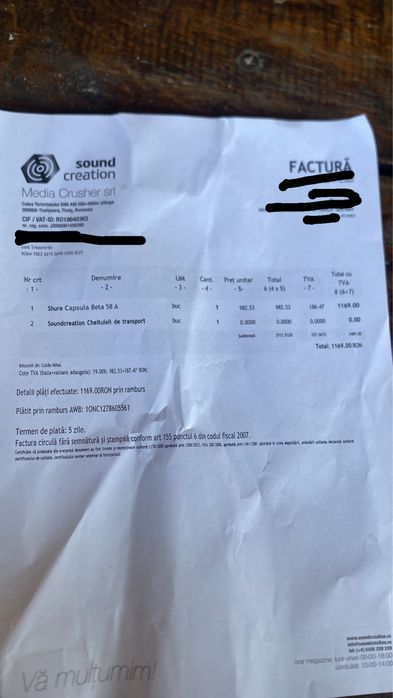 Oferta Capsula shure beta 58 a originala