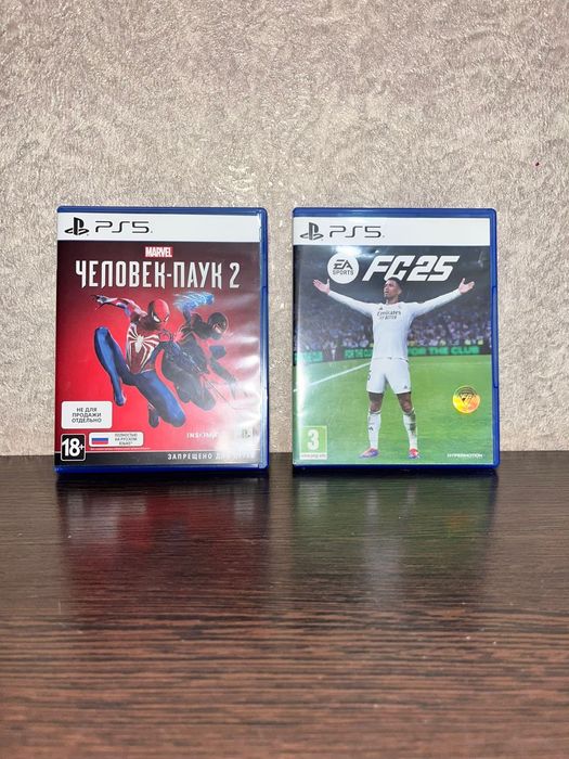 Продам диск фк 25 и человек паук 2 для пс5