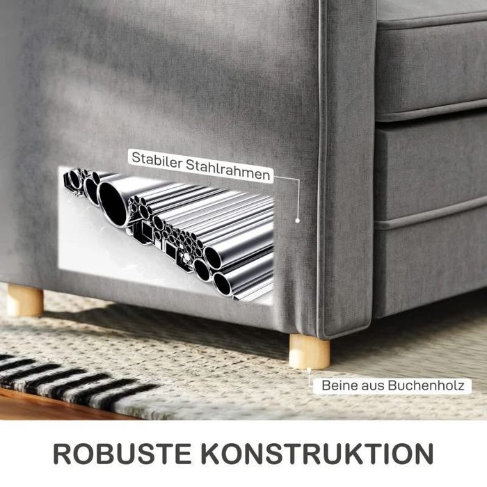 Двуместен диван HOMCOM