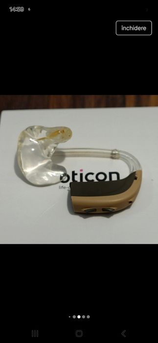 Aparat auditiv Bernafon Oticon Power Plus BTE Nevara + cutie + oliva