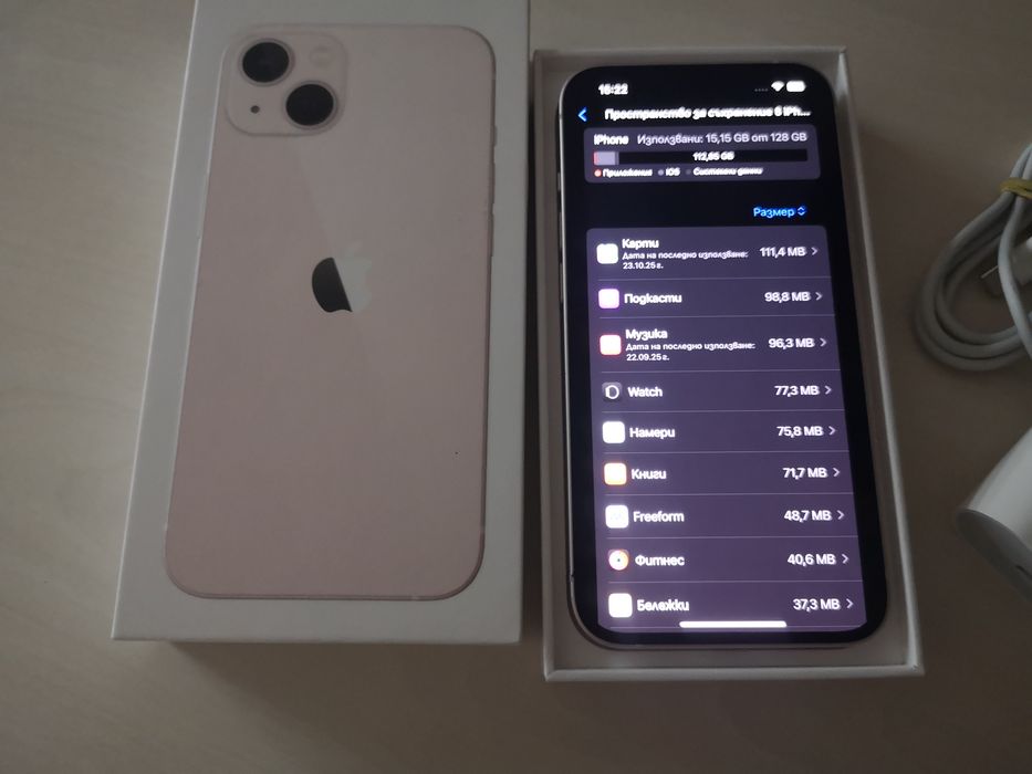 iPhone 13 Pink/100 %Battery health