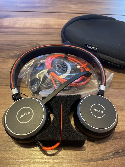 NOI, Casti stereo Jabra Evolve MS 40, microfon, controller, husa