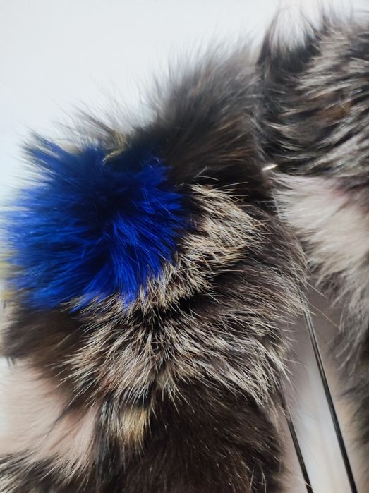 Guler din blana naturala de vulpe