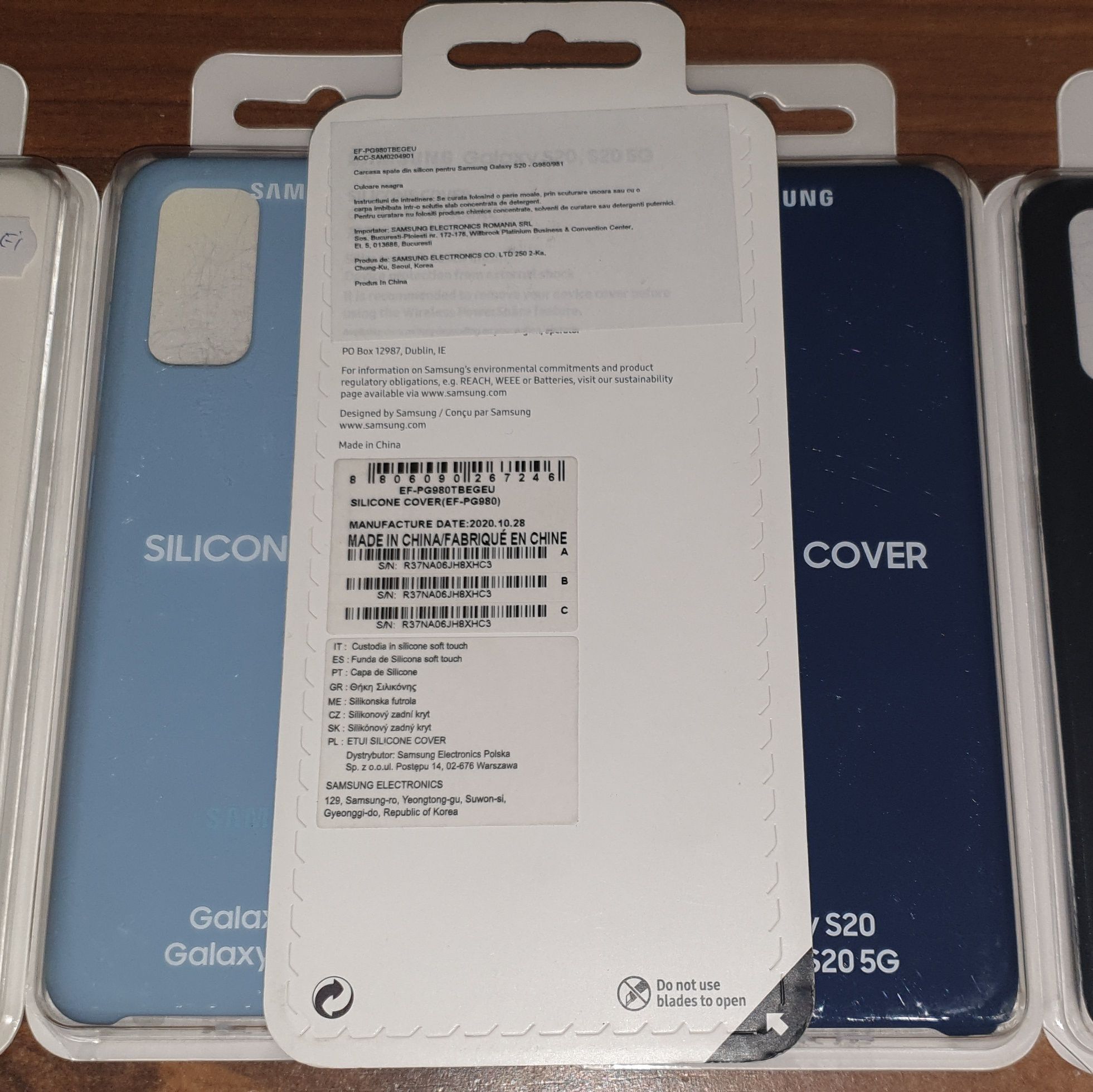 Husa silicon originala Samsung Silicone Cover S20 G980 S20 5G G981