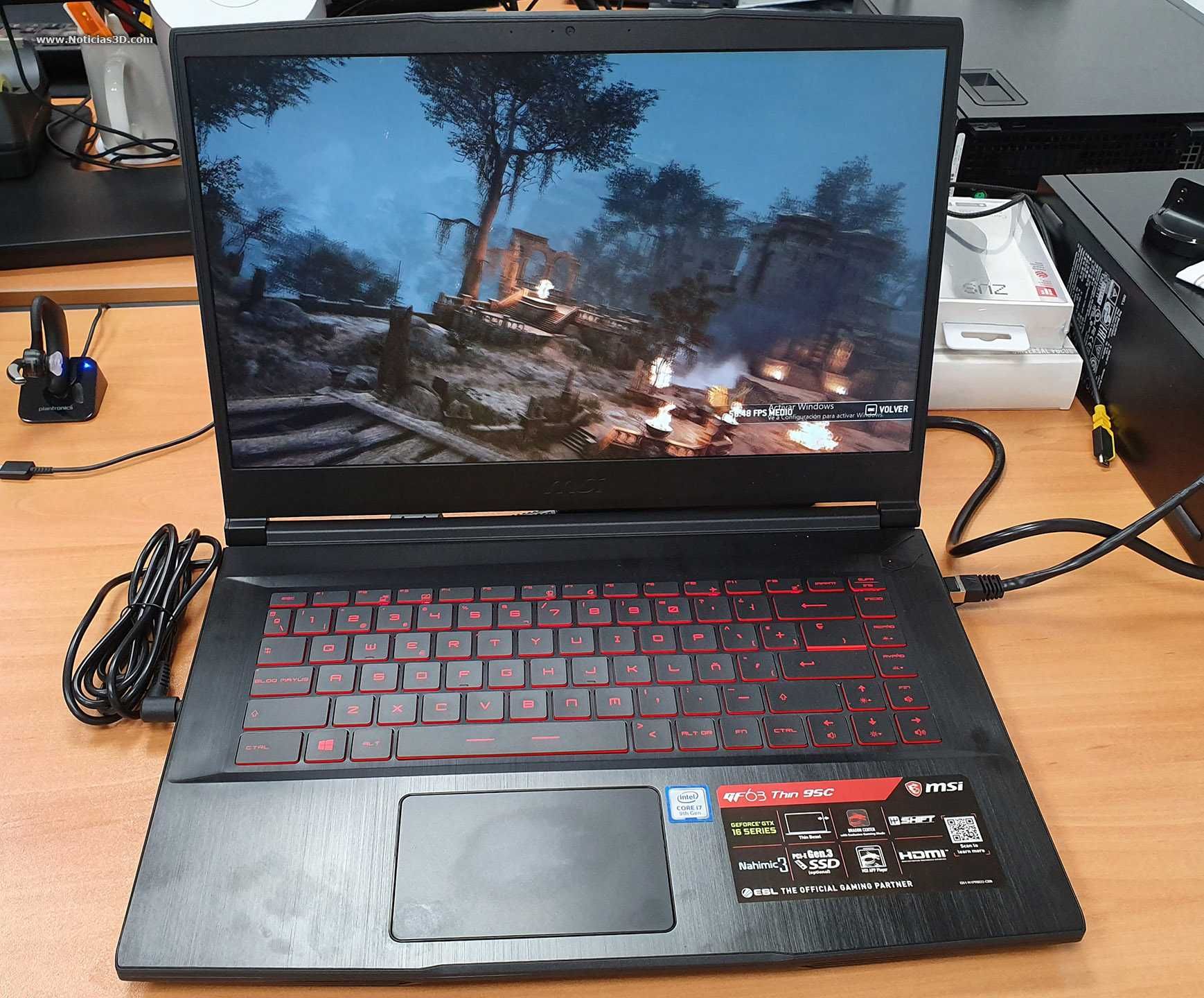 Laptop gaming msi gf63 thin 9sc