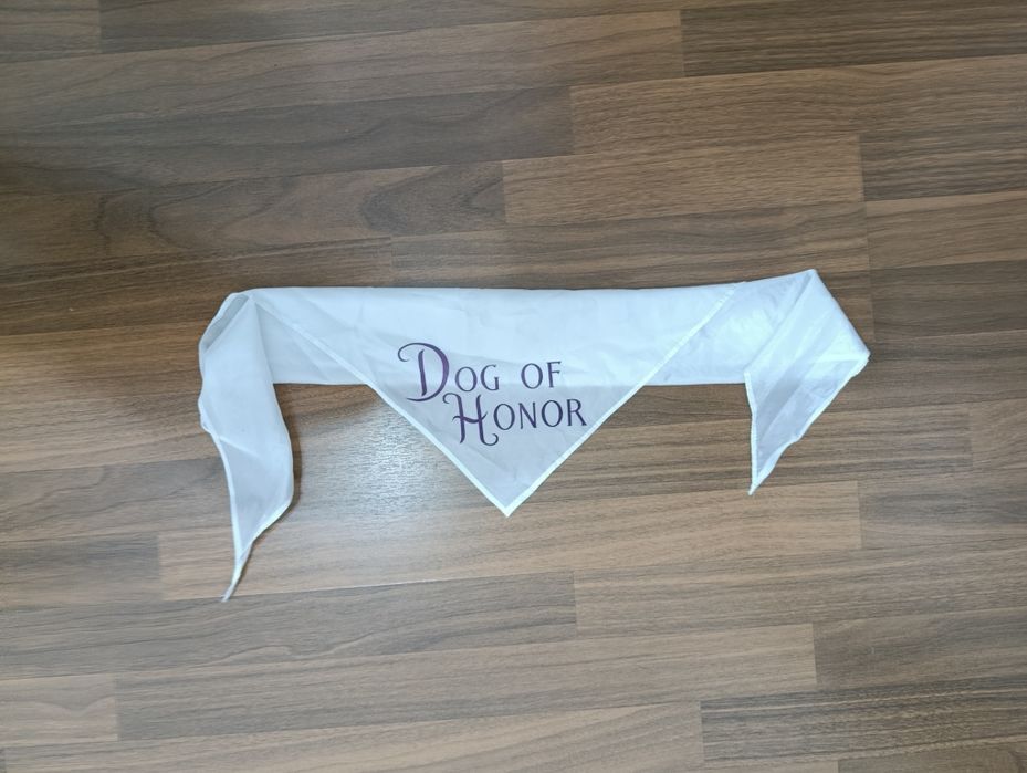 Batic/Bandană de nuntă pentru câini - Dog of Honor
