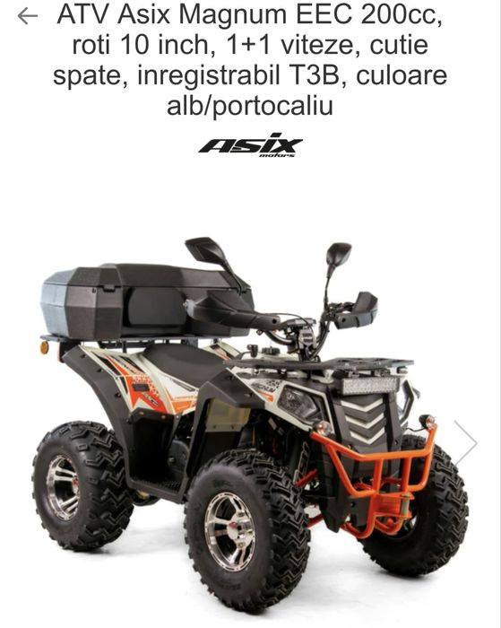 Vand sau schimb Atv ASIX 200