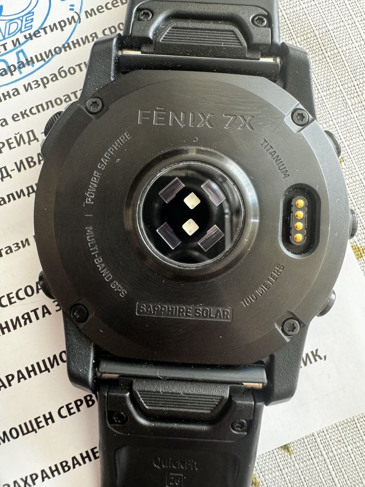 Garmin Fenix 7x Sapphire Solar Titan