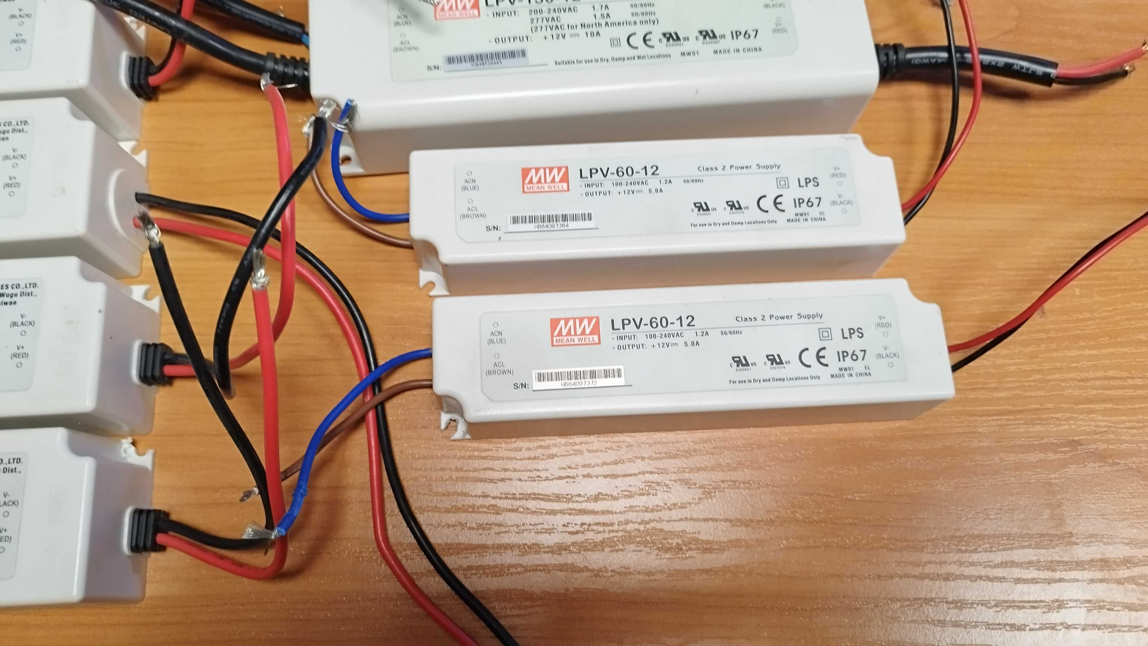 Захранване Импулсно LED  MEAN WELL  LPV - 150W / 100W - 12V