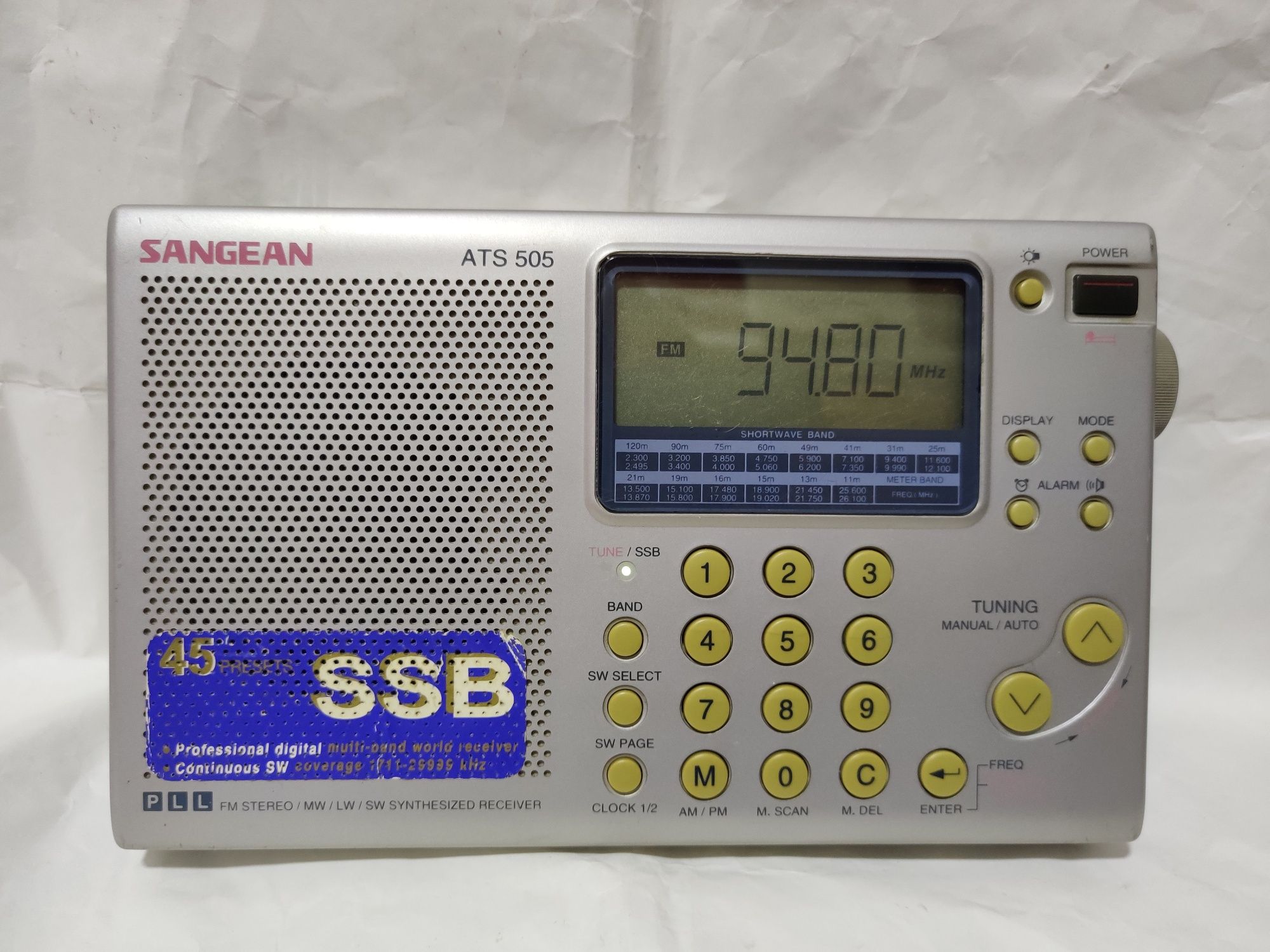 Aparat Radio Sangean ATS-505P FM Stereo/MW/LW/SW PLL Synthesized World