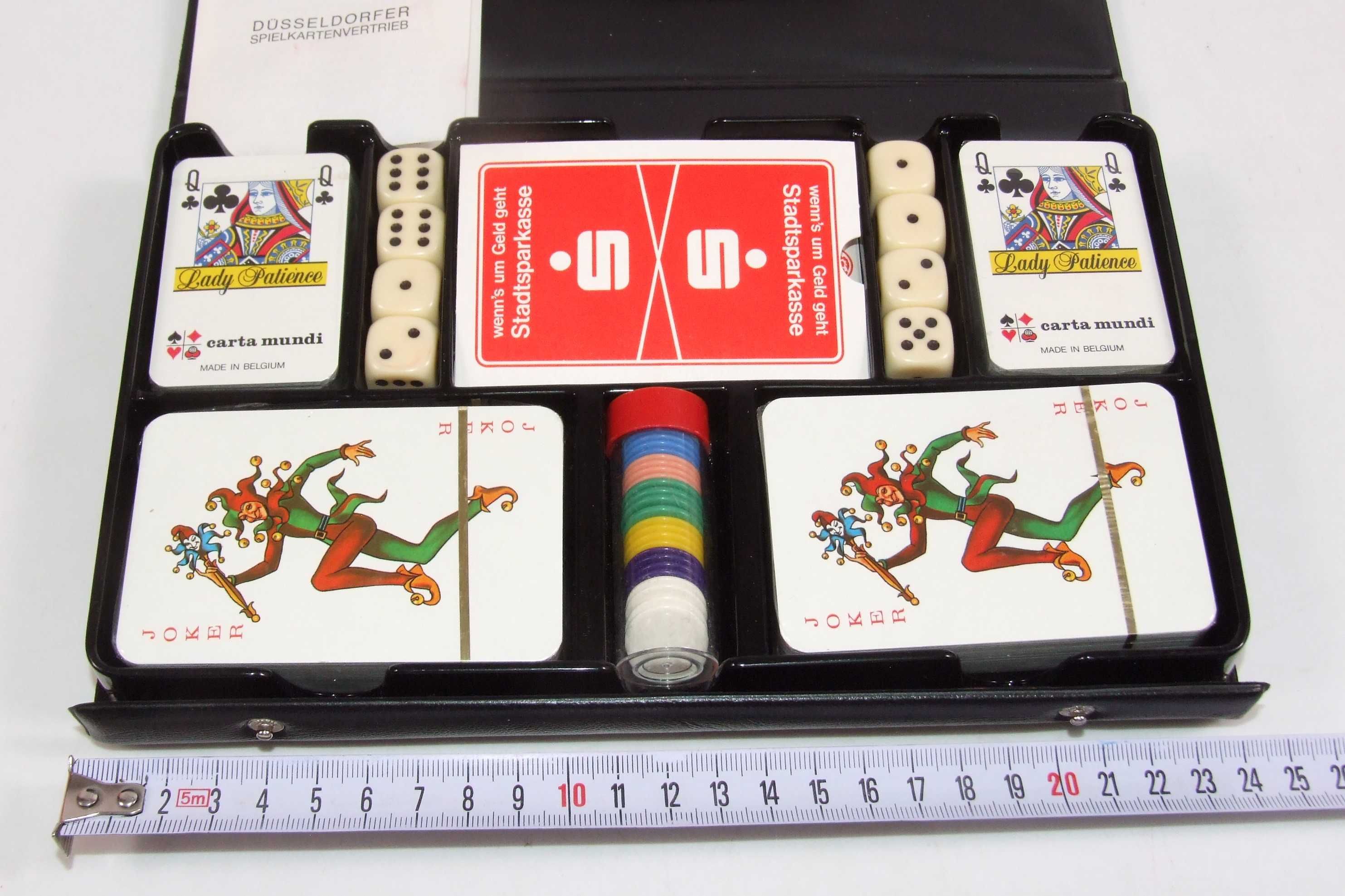 Mapa: 5 pachete carti de joc sigilate + accesorii, Made in Belgium NOI
