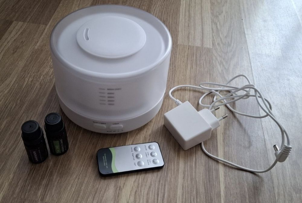 Vand Difuzor Aromaterapie, Umidificator cu Ultrasunete, Telecomanda
