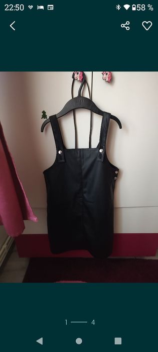 Sarafan fete imitație piele