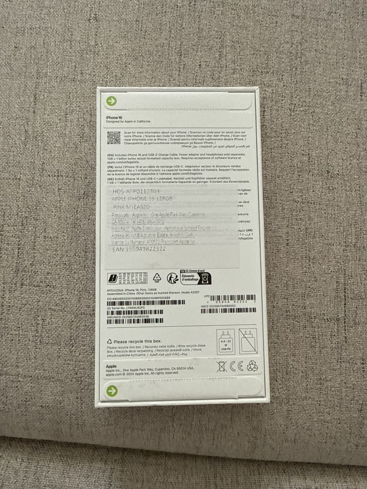 iphone 16 pink de 128gb cu factura si garantie 2 ani Orange