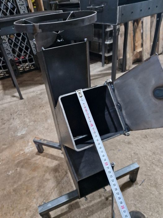 Soba rachetă 150x150x5 pentru gătit în aer liber