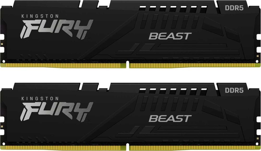 RAM памети Kingston Fury Beast 2x16GB, 6000MHz, CL30, 7 г. гаранция