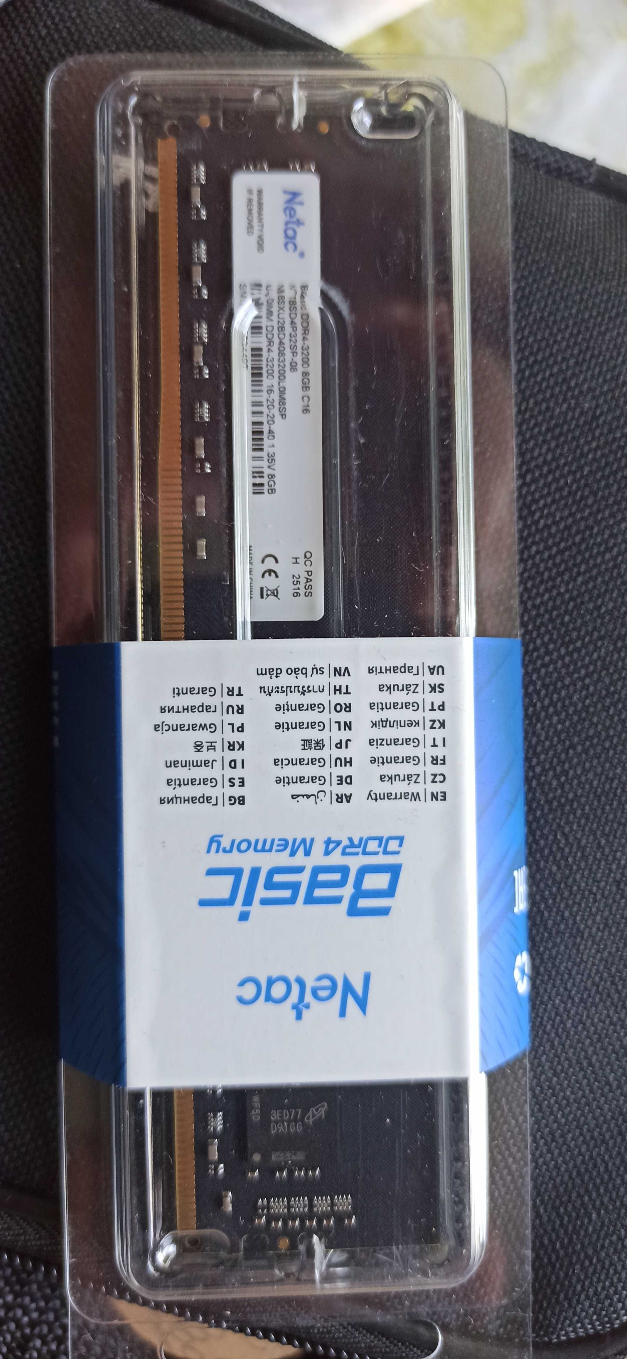 ОЗУ Netac DDR4 8Gb 3200 MHz / БП AeroCool 700W
