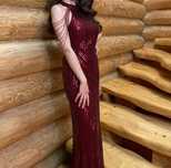 Rochie de seara Bordo