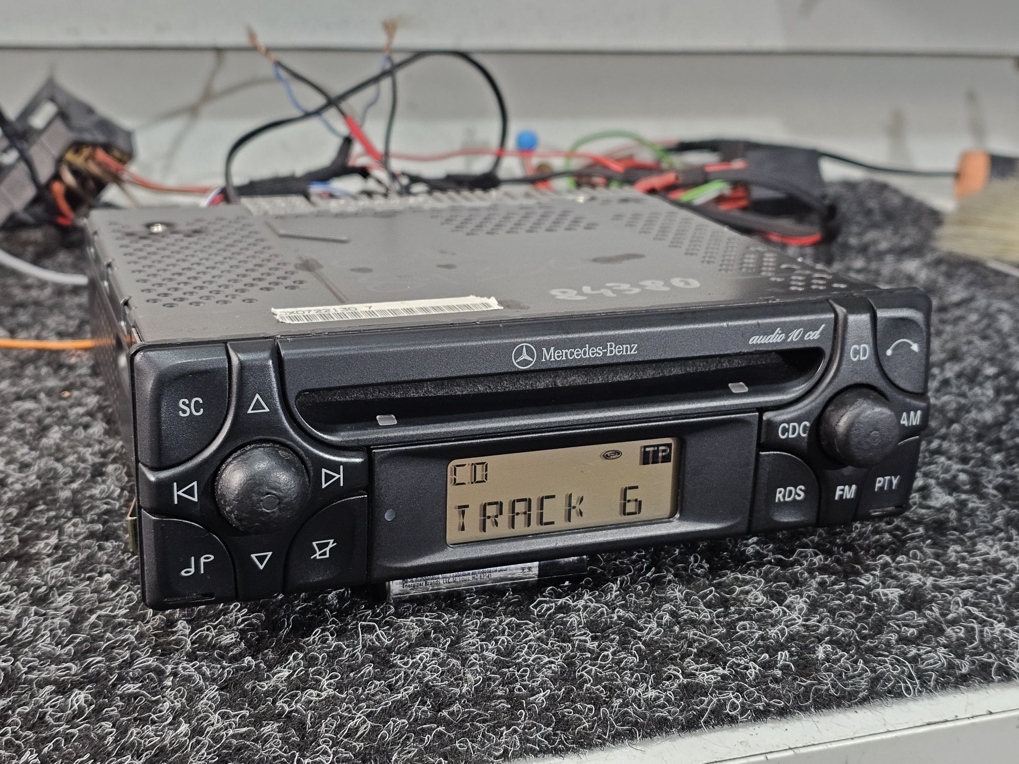 Cd player MERCEDES BENZ audio Cd 10 mf-2910, radio retro 1din