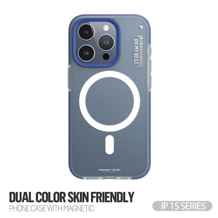 Удароустойчив кейс blueo magsafe dual color case за iphone 15 pro max,