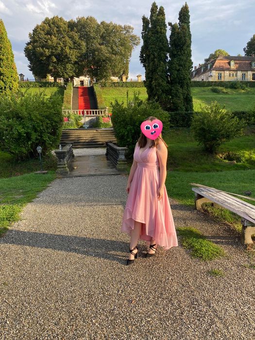 Rochie roz cu sclipici