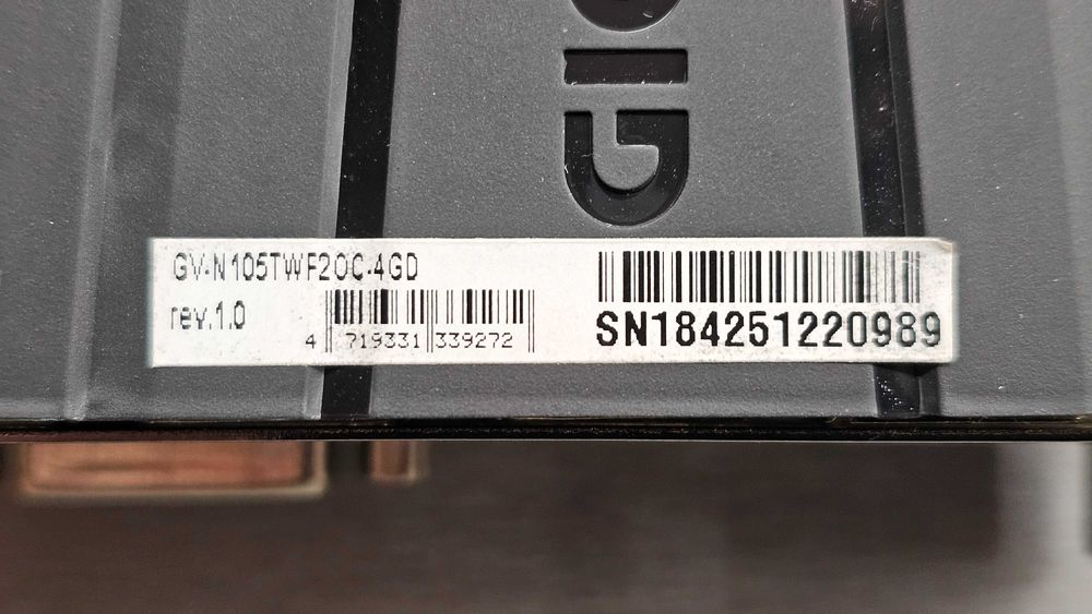 Видео карта GIGABYTE GeForce® GTX 1050 Ti 4GB