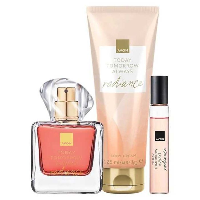 Set 3 prod.Apa parfum TTA Radiance50ml, Lot.corp125ml&Minip.10 ml-Avon