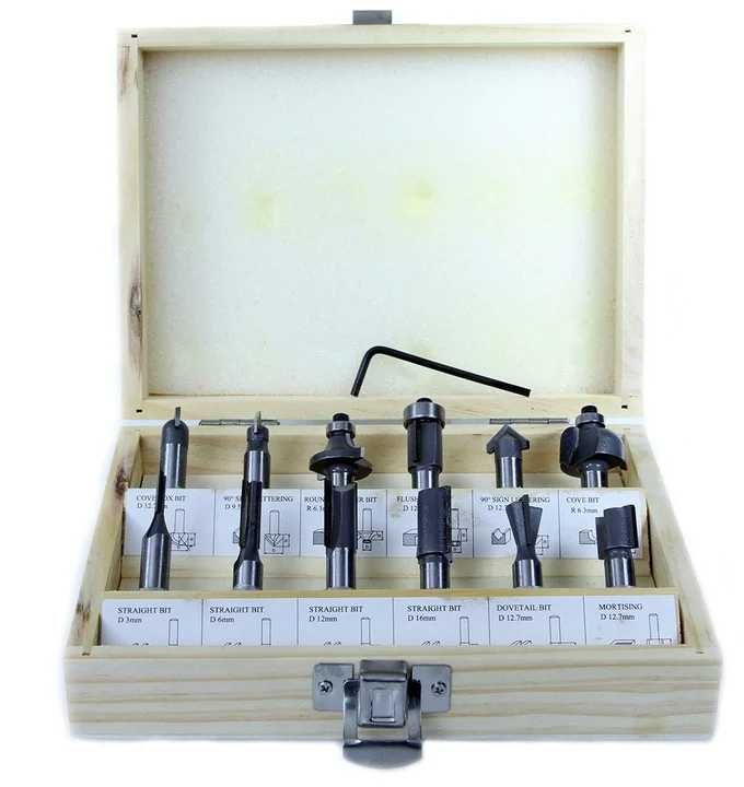 Set 12 freze lemn prindere 8mm (M22549)