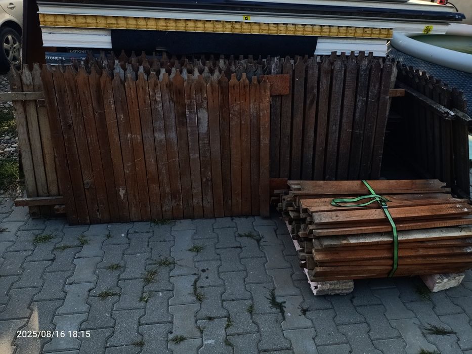 Panou gard gărdut din lemn