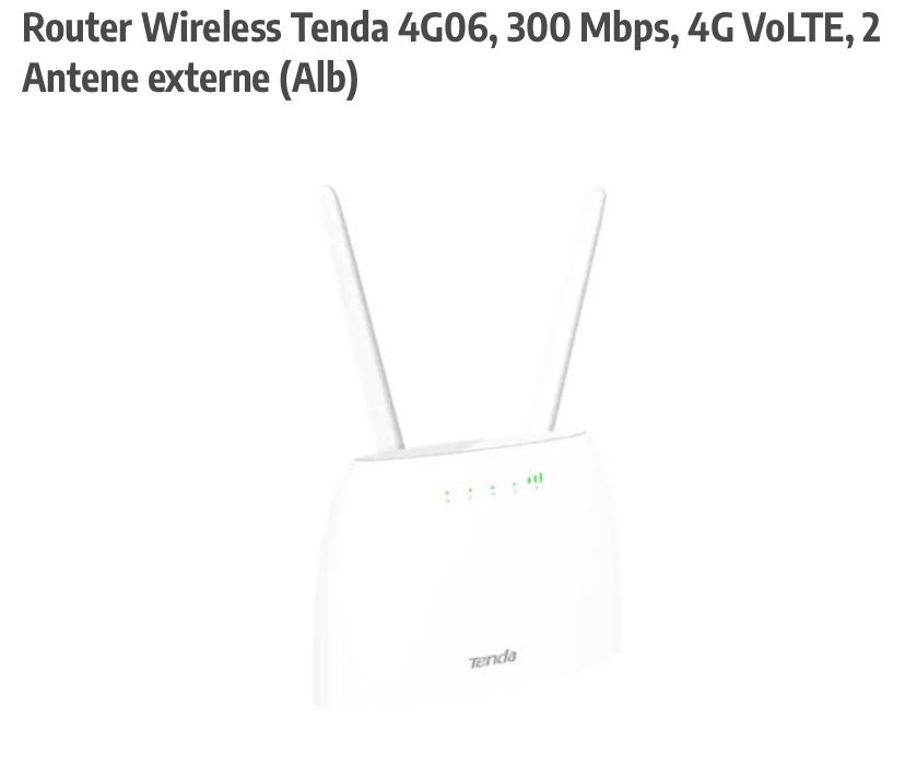 Router wireless  pentru zone izolate , marca TENDA