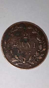 Monedă 2 Bani 1867.