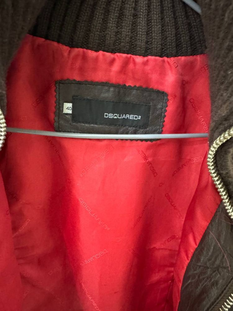 Кожаная куртка DSQUARED