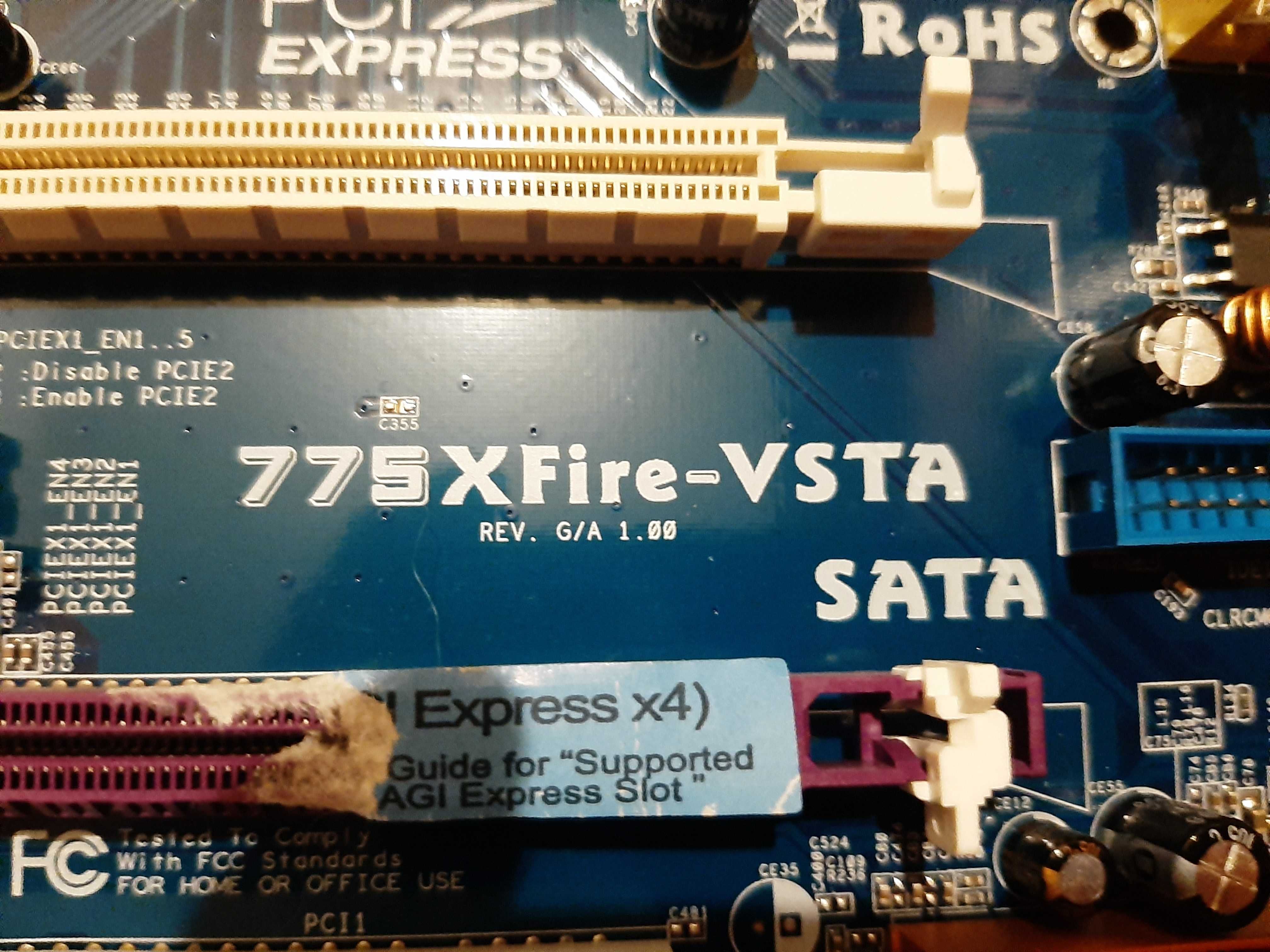 Системная плата ASROCK 775XFIRE + CPU + RAM (комплект)
