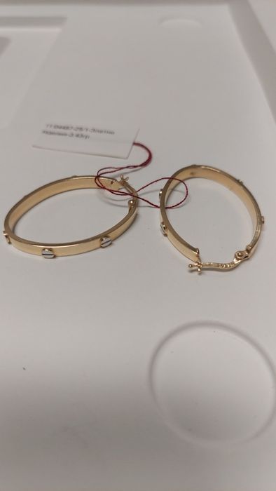 Златни Обеци 3,43 гр. 14к.