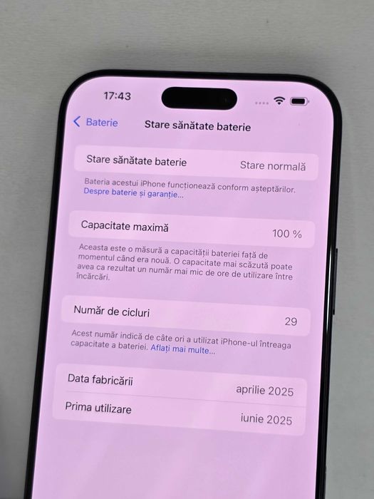 iPhone 16 Pro Max, Garantie - KLI Amanet