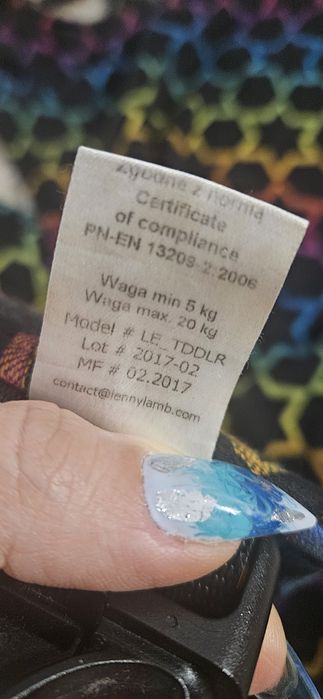 Marsupiu Lenny Lamb RAINBOW STARS DARK