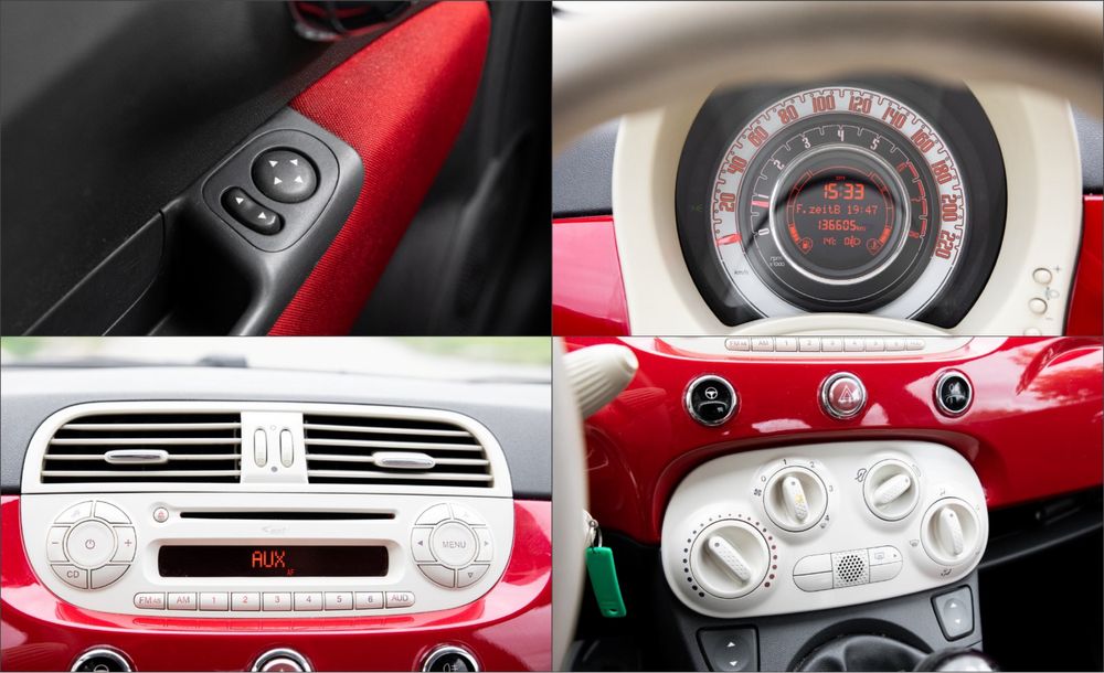 Fiat 500 / benzina / 136000 km  Euro5 / posibilitate achizite RATE