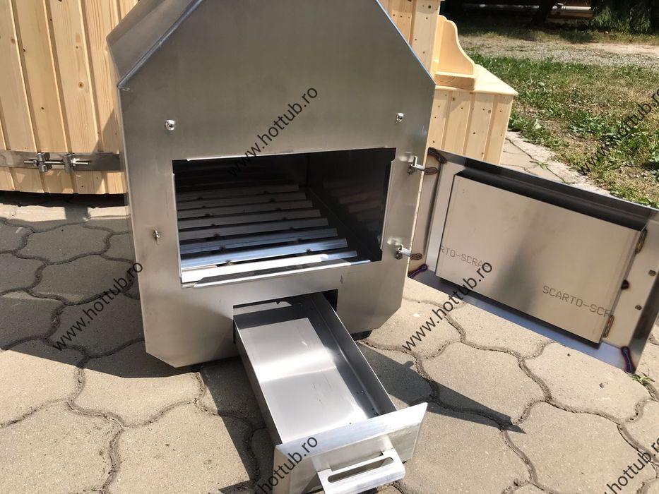 Ciubar din fibra de sticla cu soba exterioara