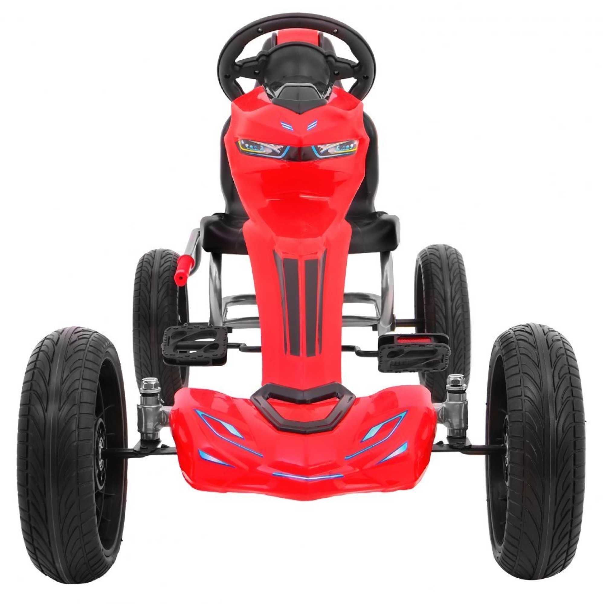 Kart cu pedale copii 4-10 ani GRAND RIDE 1502, R. Scaun Reglabil #Rosu