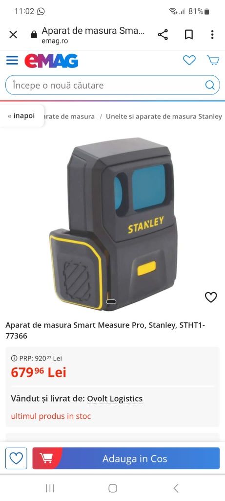 Stanley Smart Measure Pro STHT1-77366