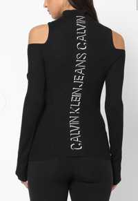 Calvin Klein -черна блуза вискоза